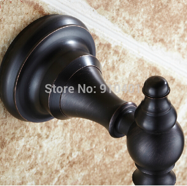 Wholesale And Retail Promotion Modern Oil Rubbed Bronze Wall Mount Bathoom Clothes Towel Hook Dual Robe Hangers