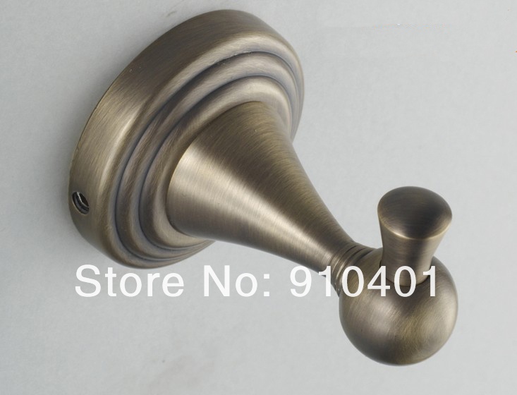 Wholesale And Retail Promotion NEW Antique Bronze Solid Brass Bathroom Wall Mounted Towel Coat Hook And Hangers