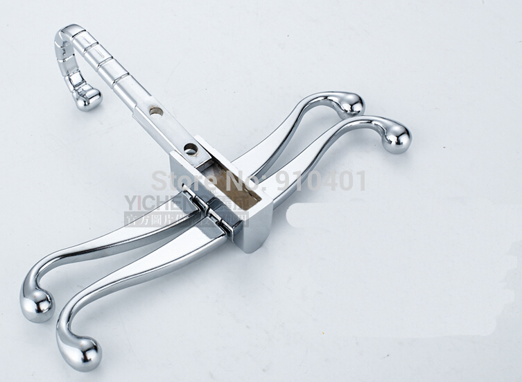 Wholesale And Retail Promotion NEW Chrome Brass Wall Mounted Bathroom Clothes Hook Hangers For Hat Towel Holder