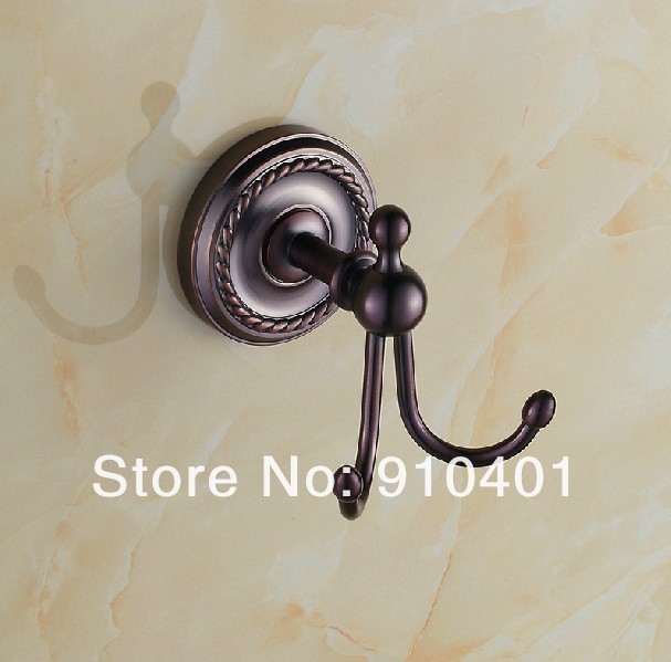 Wholesale And Retail Promotion Oil Rubbed Bronze Wall Mounted Hooks For Rack Hanger Hats Clothes Towel Dual Peg