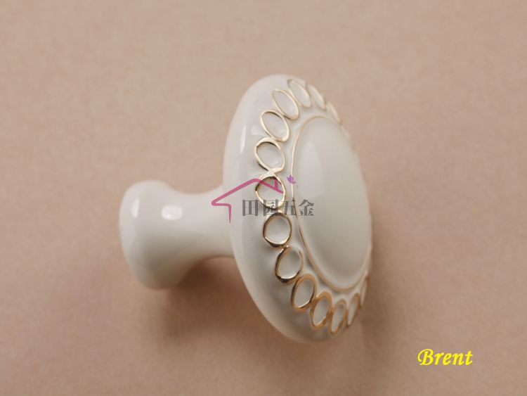 Single Hole New Ivory White drawer knob, drawer pull, cupboard pull,furniture handle