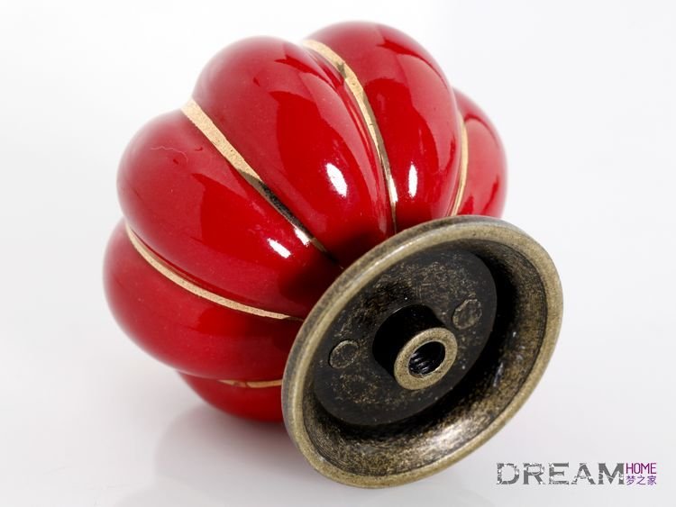 30pcs/lot kids room pull handle, cabinet hardware, Kid handles and knobs, Dia 40mm, Red color