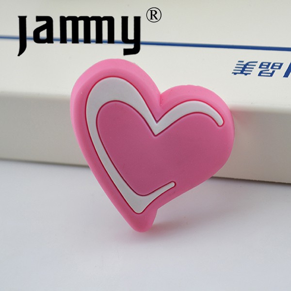 Top quality  for soft kids pink heart furniture handles drawer pulls kids bedroom dresser knobs