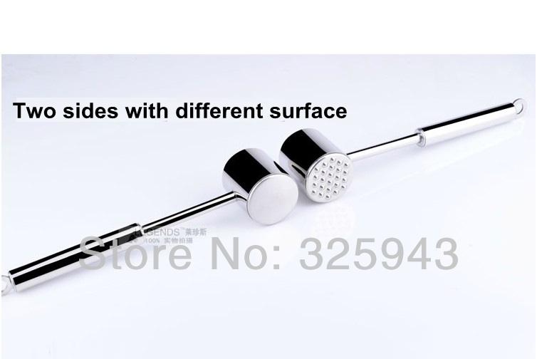 Two Sides Stainless Steel Meat Hammer Mallet Beef Pork Chicken Meat Tenderizes And Pounders Steak Hammer Kitchen Tool
