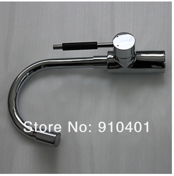 Wholesale And Retail Promotion LED Color Changing Chrome Brass Deck Mounted Kitchen Faucet Single Lever Mixer