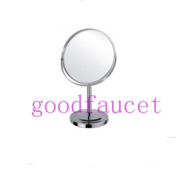 Brass Dual Side 8 Inches Make-up Mirror 3x Magnifying Decktop Round Mirror Chrome Finish