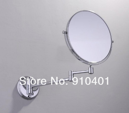 Wall Mounted Swivel New Makeup Beauty Cosmetic Dual Side 3x to 1x Magnifying Mirror Magnifying Oval Mirror Chrome