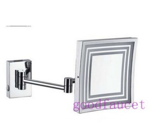 Wholesale / Retail Bathroom Beauty  NEW 3X Cord Next Generation LED Light Vanity MakeUp Magnifying Mirror 1 Side