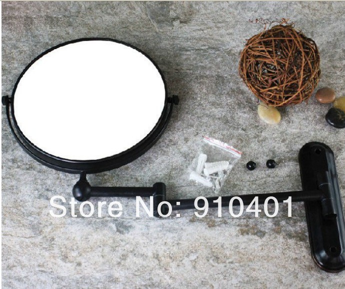 Wholesale And Retail Promotion  Oil Rubbed Bronze Wall Mounted Bathroom Double Side Magnifying Makeup Mirror