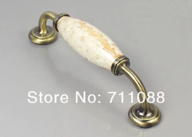 128mm Cabinet handle door drawer wardrobe handle European-style ceramic handle
