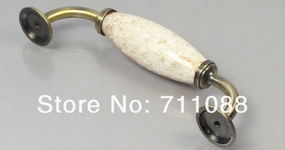 128mm Cabinet handle door drawer wardrobe handle European-style ceramic handle