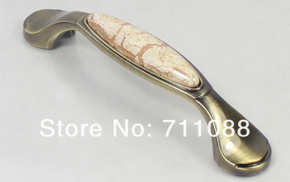 96mm Marbling wardrobe handle  Cabinet handle door drawer European-style ceramic handle