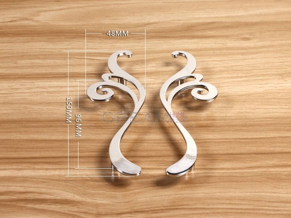 Modern Mirrow suface Hollow out butterfly Furniture luxury simple knobs drawer/closets/cabinet pulls