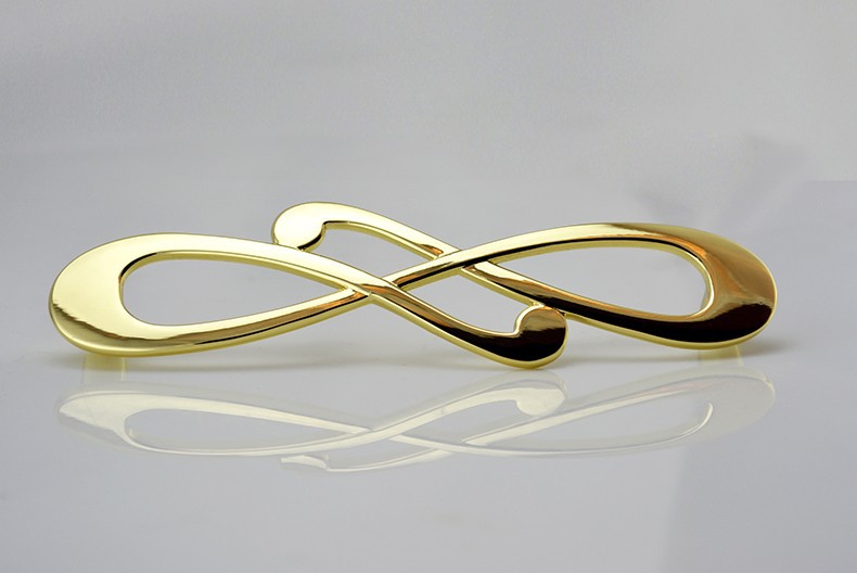 2014 new fashion Artistic type  design Gold finished design handle dresser drawer cabinet handles