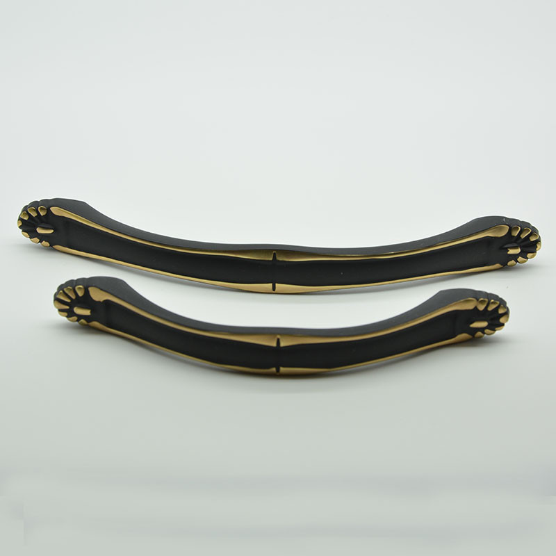 black golden simple style fashion funiture handle zinc alloy drawer pulls furniture for cupboard and drawers
