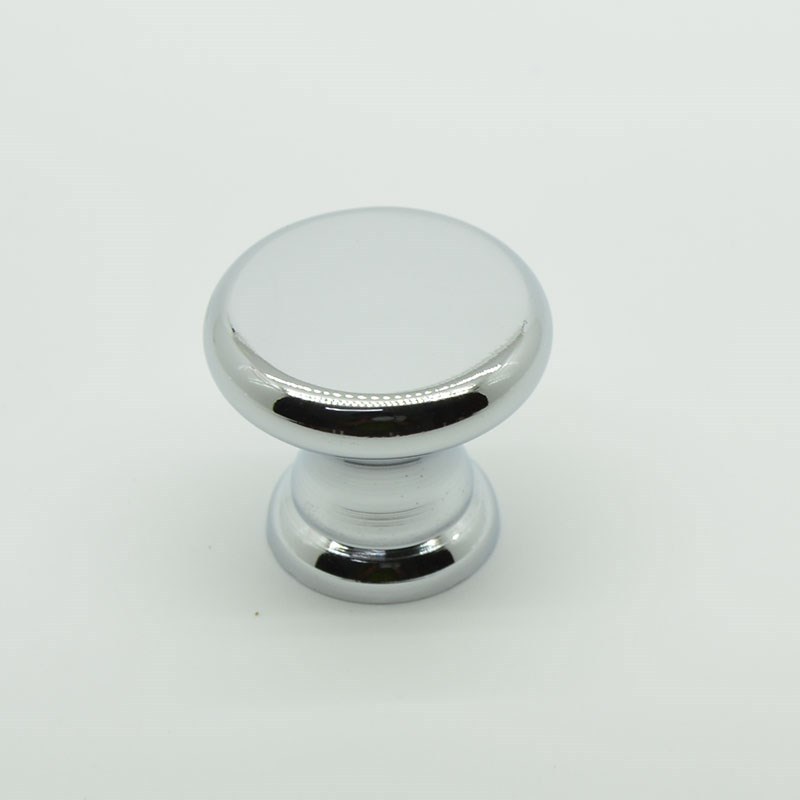 cheap round zinc alloy single hole cabinet knobs and drawer pulls 16g chrome plating cheap cabinet knobs and pulls