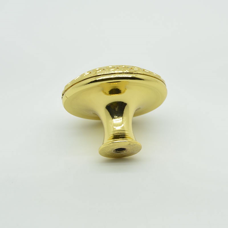 free shipping real gold plating zinc alloy single hole 54g golden furniture knobs cabinet knobs kitchen handles pull handles