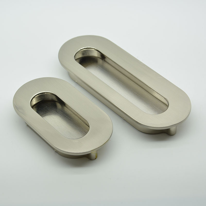 round corner steel brushed finish 64mm zinc alloy cabinet pulls 64g with 2 screws for drawers furniture kitchen cabinet