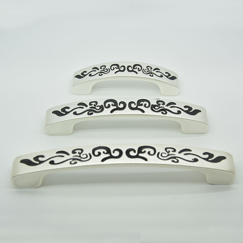 wave embossed 64 mm pearl white zinc alloy pulls handles for cabinet 63g for cabinet wardrobe cupboard dresser furniture