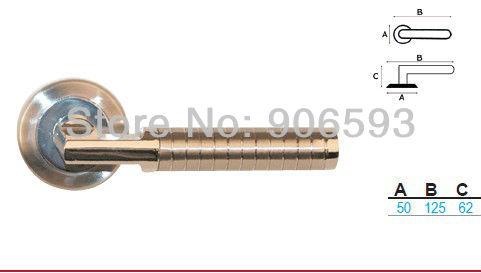 6pairs free shipping Modern zamak noble door handle/zamak handle/lever door handle/zinc alloy handle