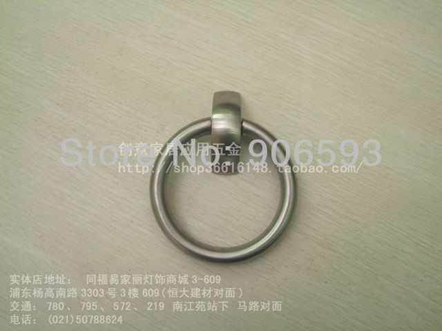 6pcs lot free shipping Classical stainless steel circular door knocker/stainless steel knocker/door pull