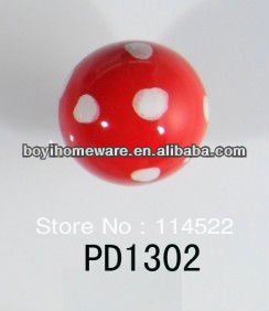 hand painted polka dot round ceramic knobs furniture knob wardrobe cupboard knobs drawer dresser knobs cabinet pulls PD1302