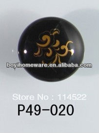 new pattern round black ceramic knobs antique furniture knob wardrobe cupboard knobs drawer dresser knobs cabinet pulls P49-020