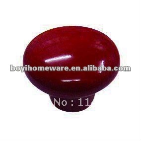 red ceramic furniture cabinet handle and knob cupboard drawer dresser pulls wholesale and retail R RED
