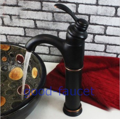 Brand NEW Bathroom black  faucet sink vessel sink mixer tap countertop faucet single handle water tap oil rubbed bronze finish