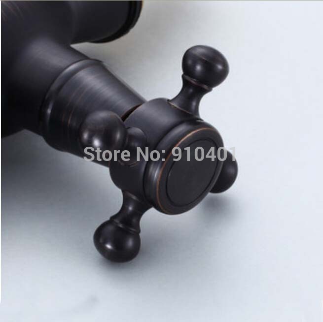 Wholesale And Retail Promotion NEW Oil Rubbed Bronze Bathroom Dolphin Faucet 14"Tall Sink Mixer Tap Dual Handle