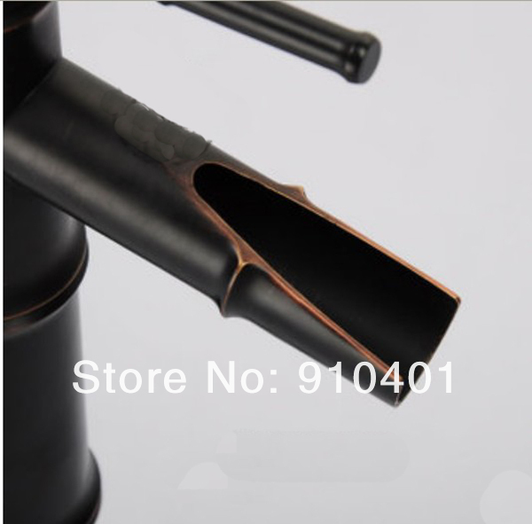 Wholesale And Retail Promotion  Oil Rubbed Bronze Bathroom Waterfall Faucet Vessel Sink Mixer Tap Cheap 1 Handle