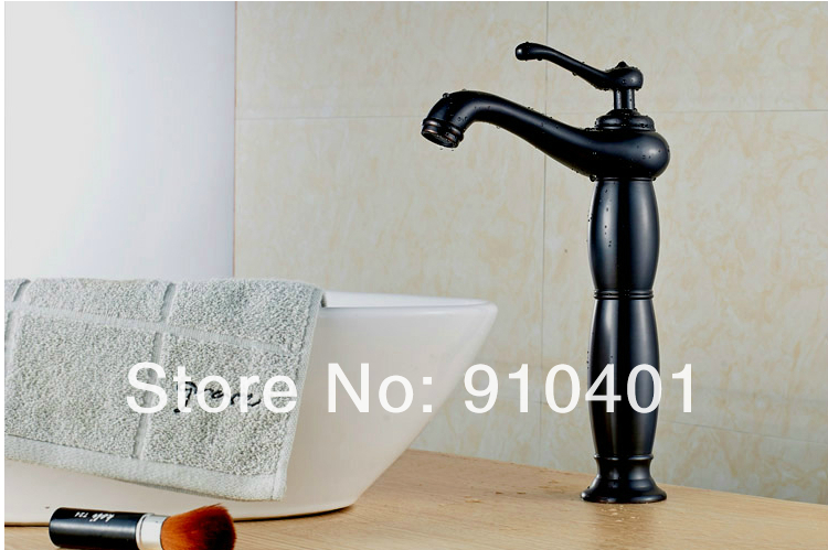 Wholesale And Retail Promotion Oil Rubbed Bronze Deck Mounted Bathroom Basin Faucet Single Handle Hole Mixer