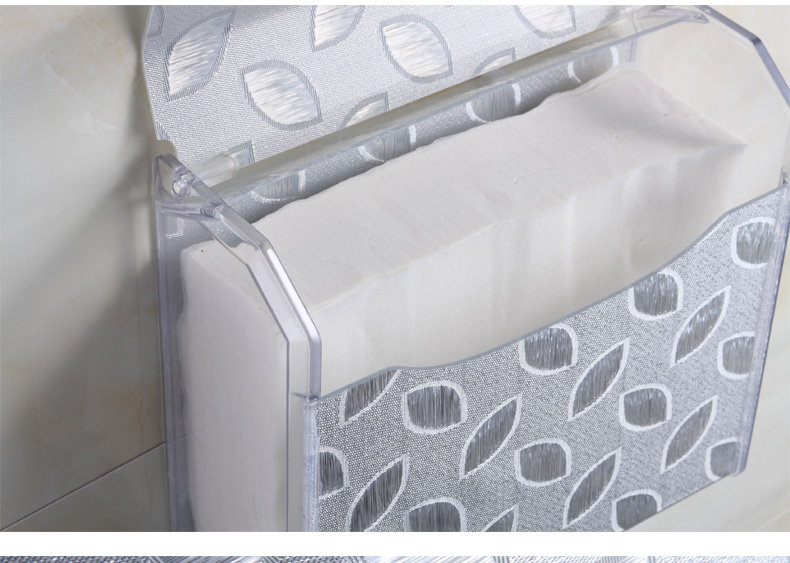 Acrylic tissue box paper box bathroom towel rack waterproof toilet paper box