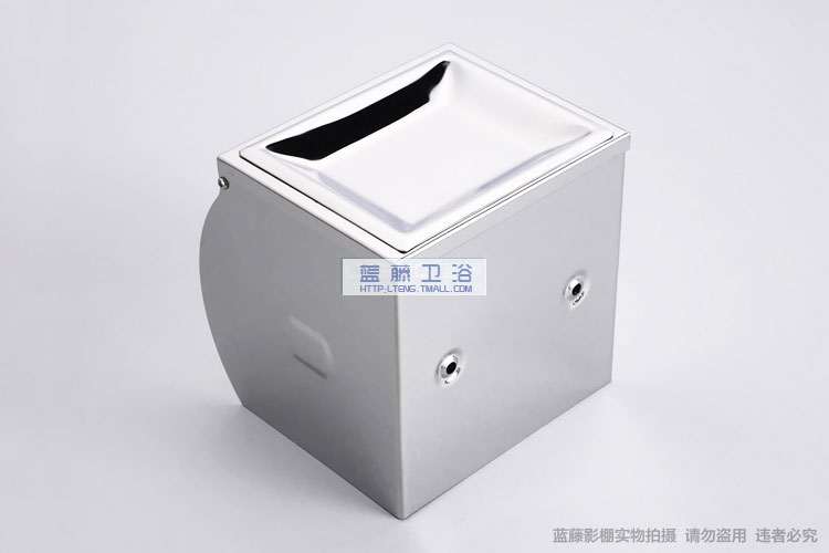 Blue rattan 304 all-inclusive type stainless steel toilet paper holder paper towel holder toilet paper box lt-904