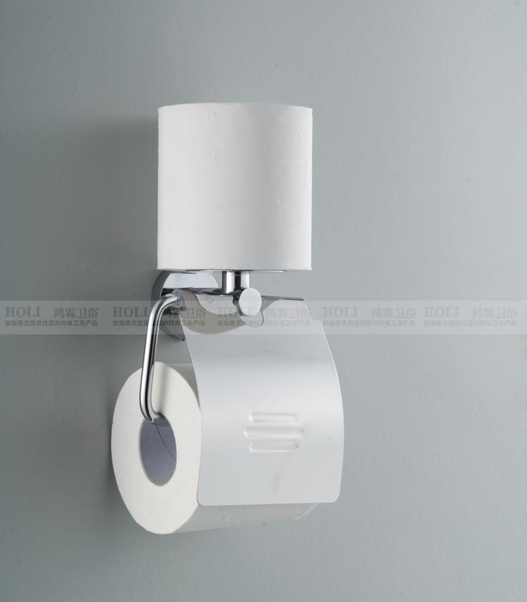 Copper double towel rack multifunctional spare toilet paper holder paper rack tissue box double roll stand
