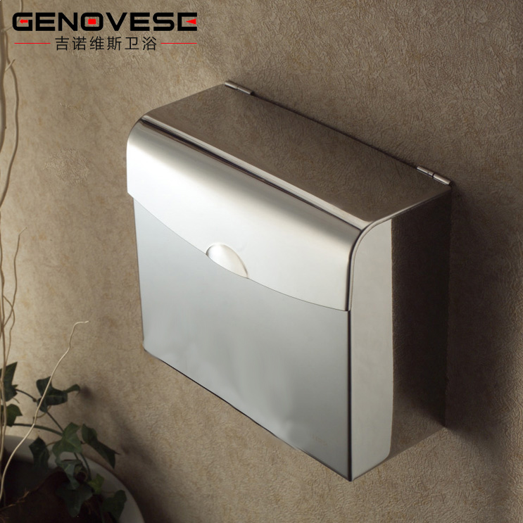 Gino plus size tissue box grass tray toilet paper box paper towel holder capitales 304 stainless steel