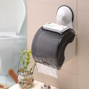 Shuangqing strong suction cup waterproof roll holder toilet paper holder bathroom towel rack toilet paper holder three