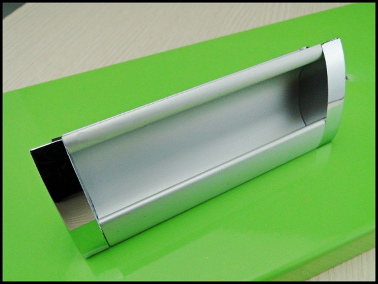 20Pcs  Aluminum furniture clasping sliding door handle drawer pulls(C.C.:96mm,L:110mm)