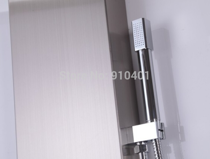 Wholesale And Retail Promotion LED 10" Brass Rain Shower Head Shower Panel Shower Column Tub Mixer Hand Shower