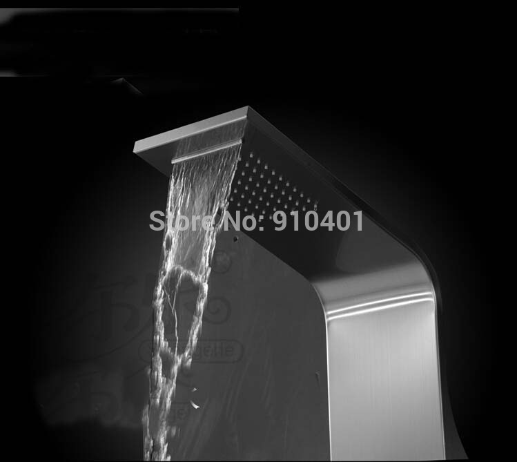 Wholesale And Retail Promotion Thermostatic Waterfall Shower Column Massage Jets Sprayer Tub Spout Hand Shower