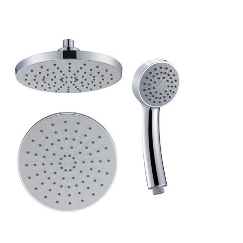 Classic NEW round rain bathroom shower head and high pressure water hand spray chrome 