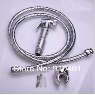 Factory Sell Solid Brass Material Hand Held Bidet Spray Shower Head with hose and bracket multi-fauction shower