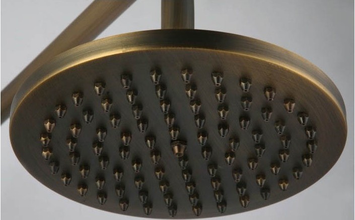 NEW Luxury Antique Bronze Bathroom Rainfall  Shower Set faucet  8" Round Shower Head