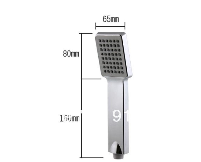 Wholesale And Retail Promotion ABS Plastic Chrome Finish Rainfall Square Hand Held Bathroom Single Shower Head