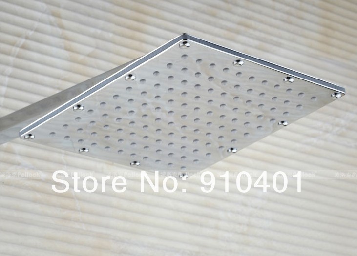 Wholesale And Retail Promotion Luxury Chrome Solid Brass Square 10" Rain Bathroom Shower Head Shower Sprayer