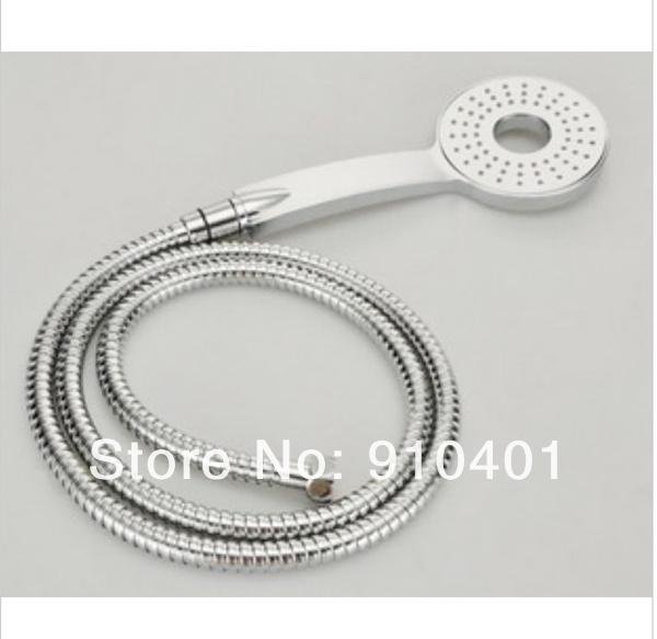 Wholesale And Retail Promotion NEW Bathroom Round Ring Shower Head Hand Held Shower Sprayer W/ 59