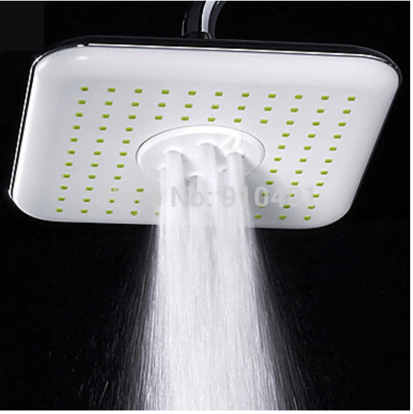 Wholesale And Retail Promotion NEW Luxury Modern Dual Functions White ABS Shower Head Rain Shower + Jets Shower