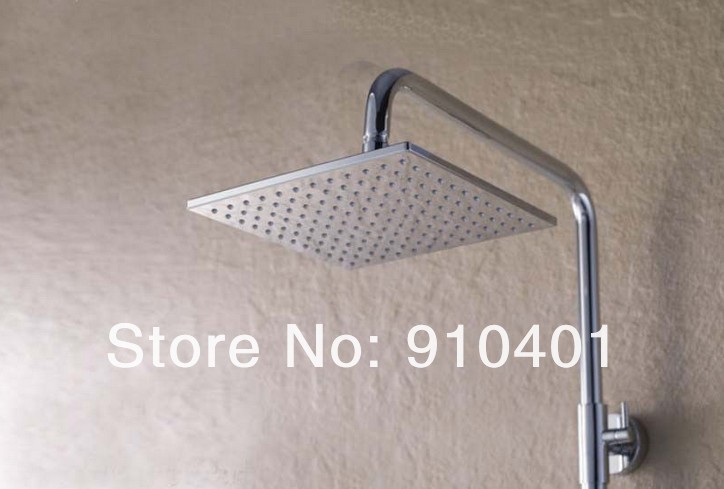 Wholesale And Retail Promotion  New  Fashion Wall Mounted  Ultrathin 12" Bathroom Square Shower Head
