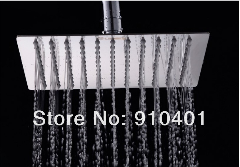 Wholesale And Retail Promotion Wall & Celling Mount Bathroom Shower Head 10"Square Rainfall Shower Head Chrome