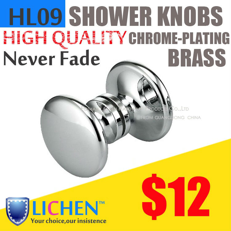 Chinese Factory LICHEN H887 Modern  Zinc alloy Style Chrome Shower Door Handle/Knobs Furniture Hardware pull